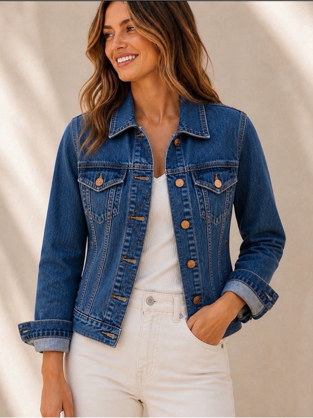 Madewell Classic Denim Jacket Medoum Wash Women’s Sz M Timeless Layering Staple